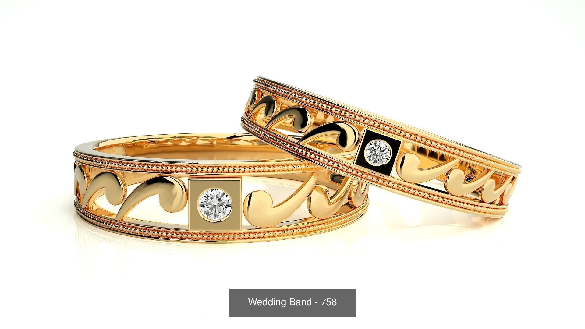 700 Wedding Band 3D Model Collection_78