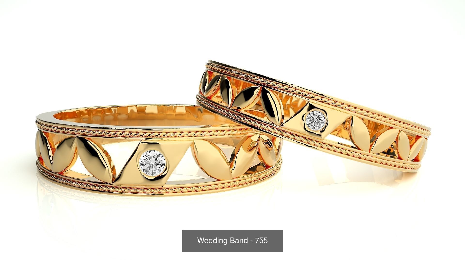 700 Wedding Band 3D Model Collection_69