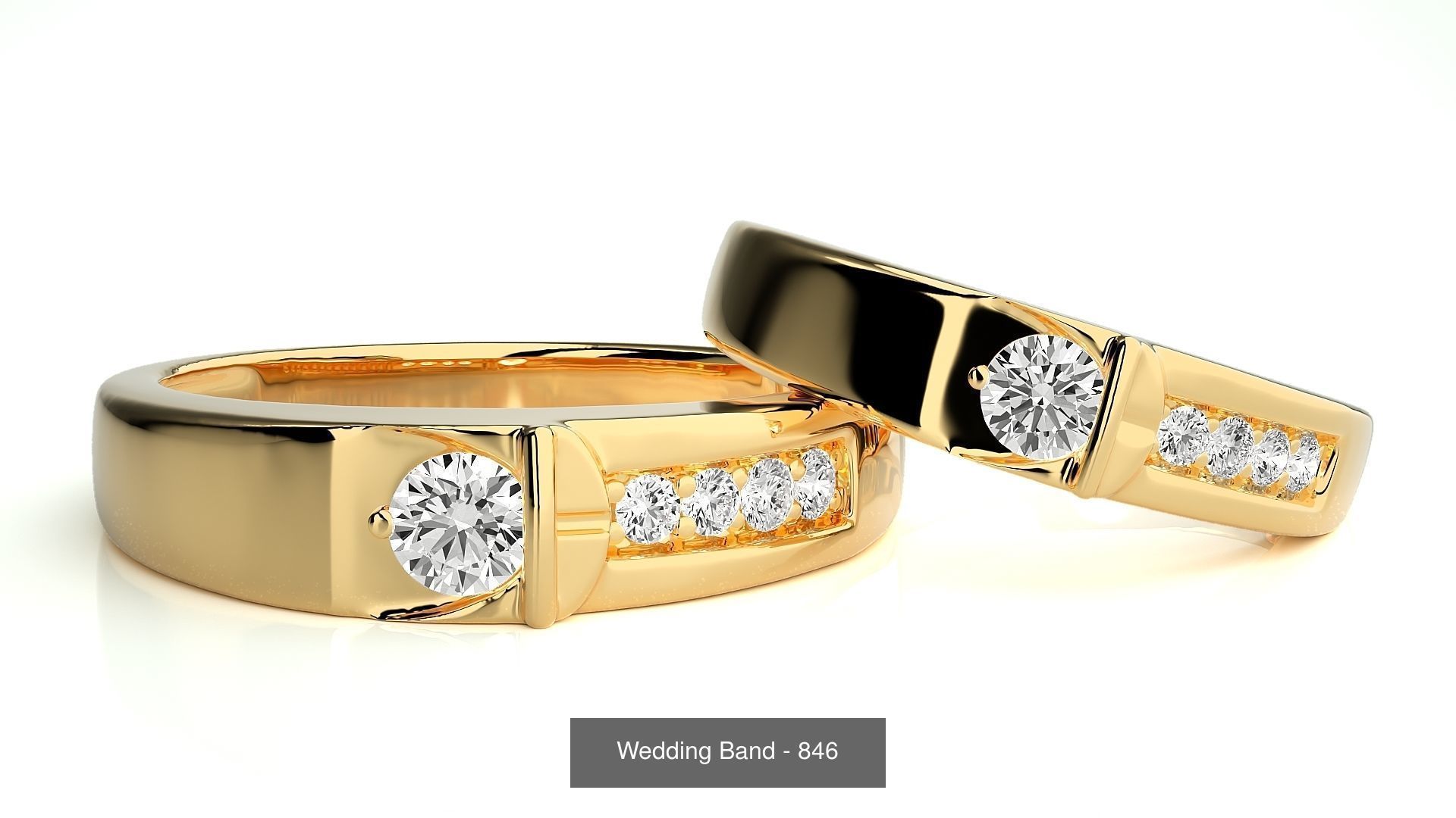 700 Wedding Band 3D Model Collection_174