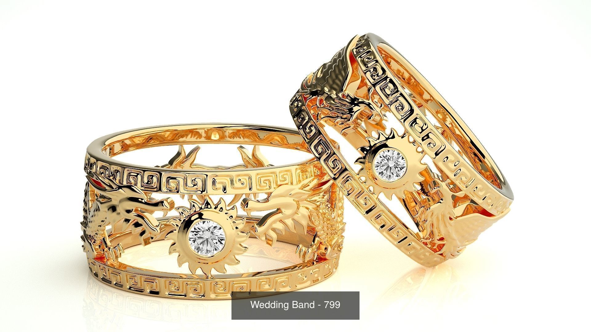 700 Wedding Band 3D Model Collection_153