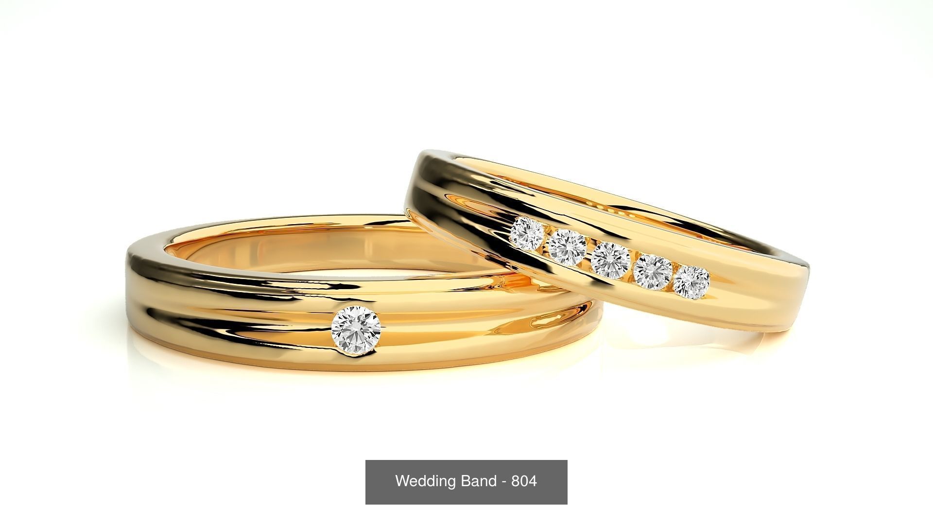 700 Wedding Band 3D Model Collection_158