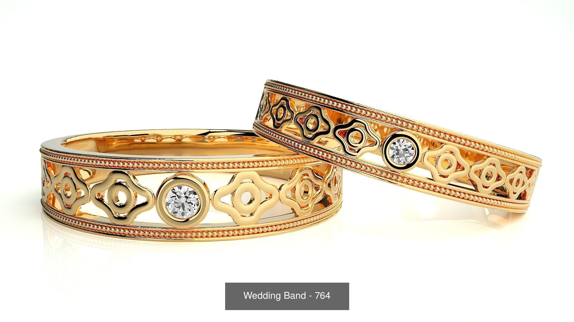 700 Wedding Band 3D Model Collection_96