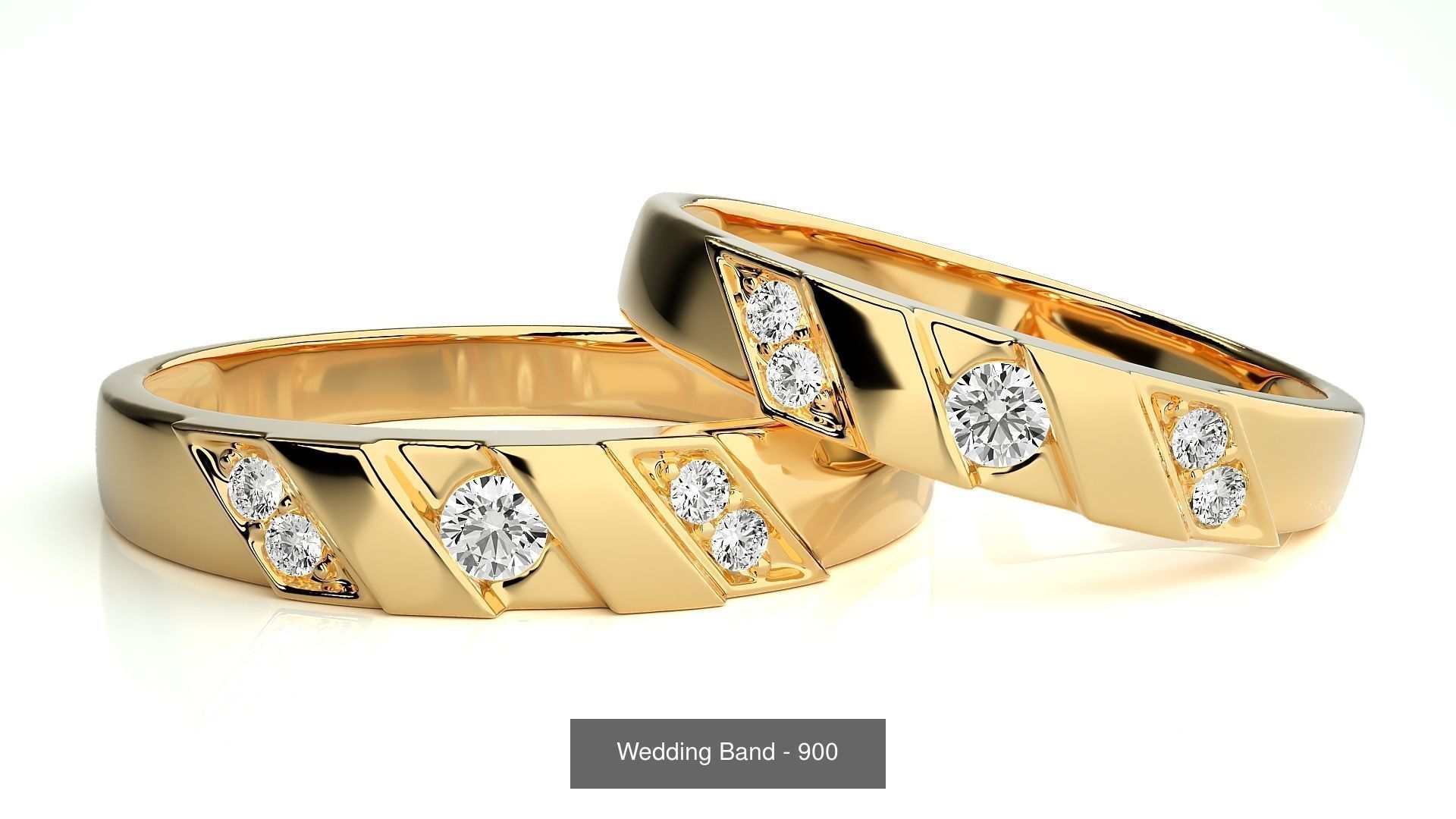 700 Wedding Band 3D Model Collection_235