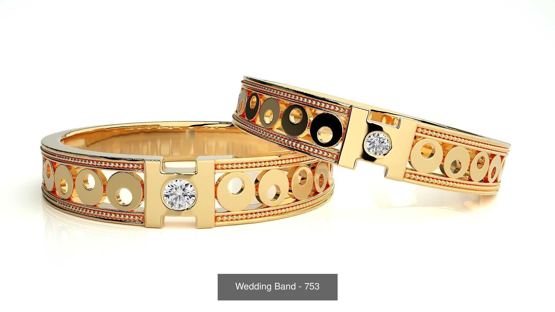 700 Wedding Band 3D Model Collection_63