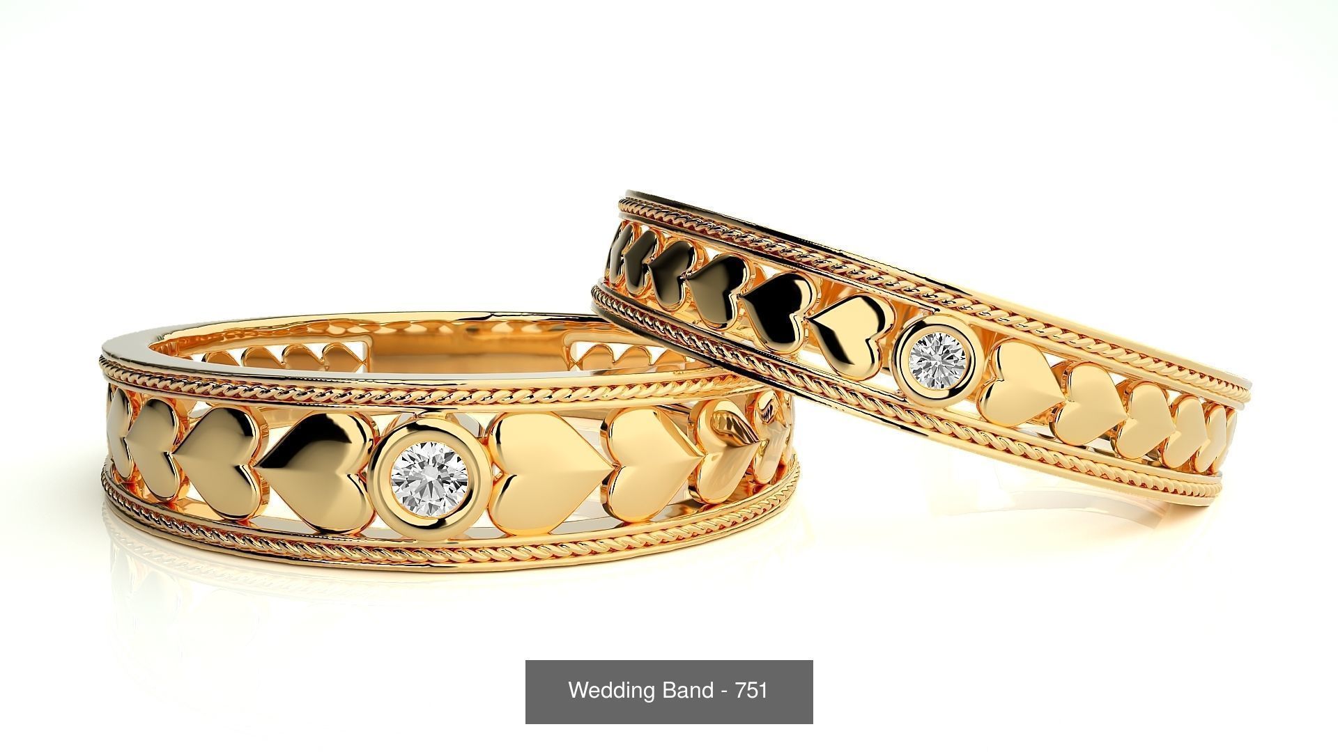 700 Wedding Band 3D Model Collection_57