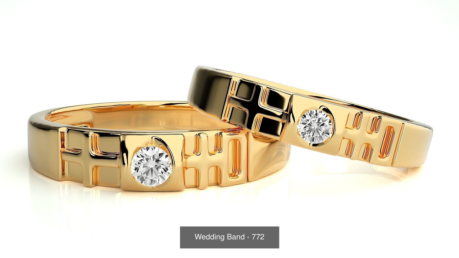700 Wedding Band 3D Model Collection_117