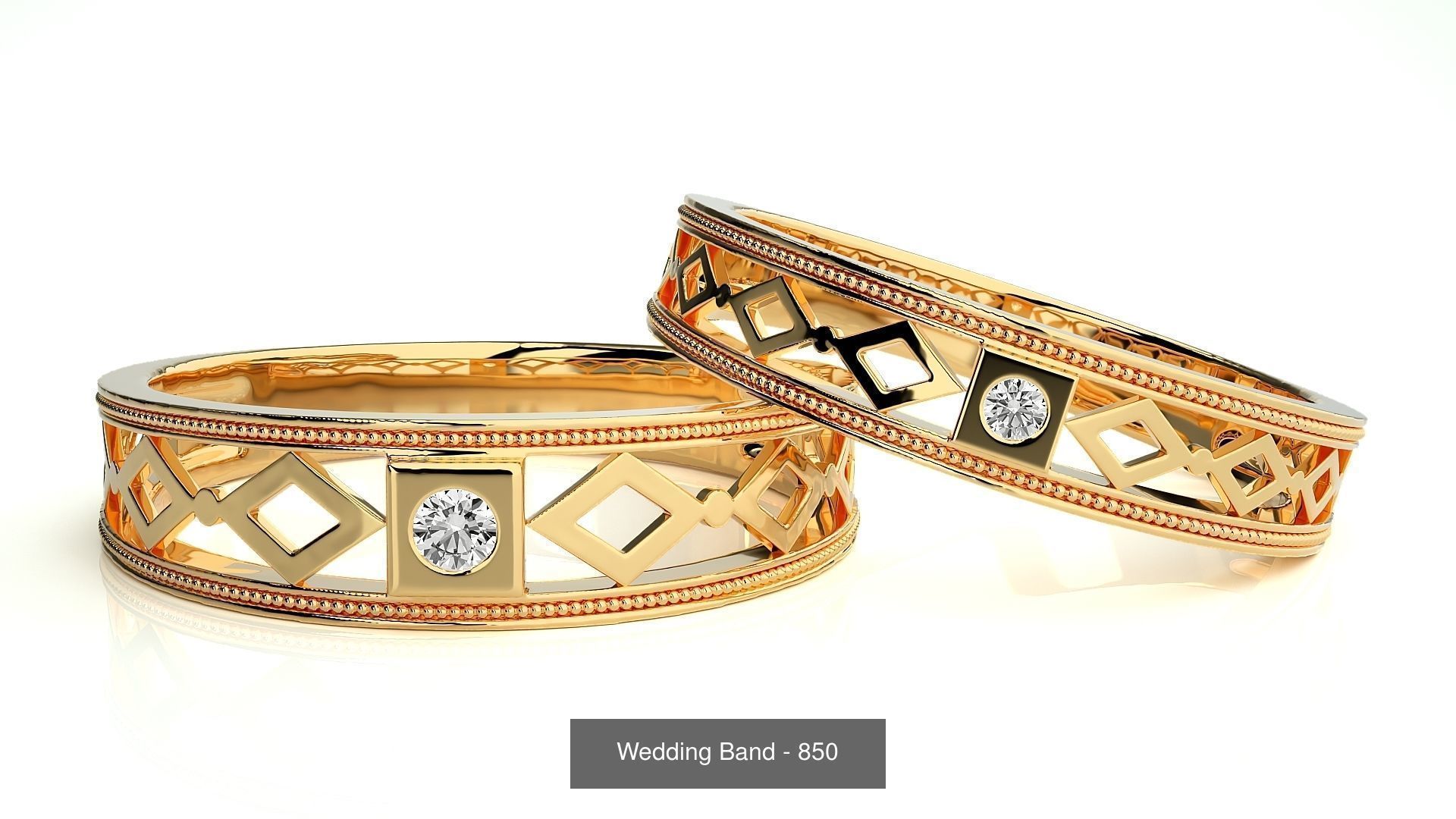 700 Wedding Band 3D Model Collection_178