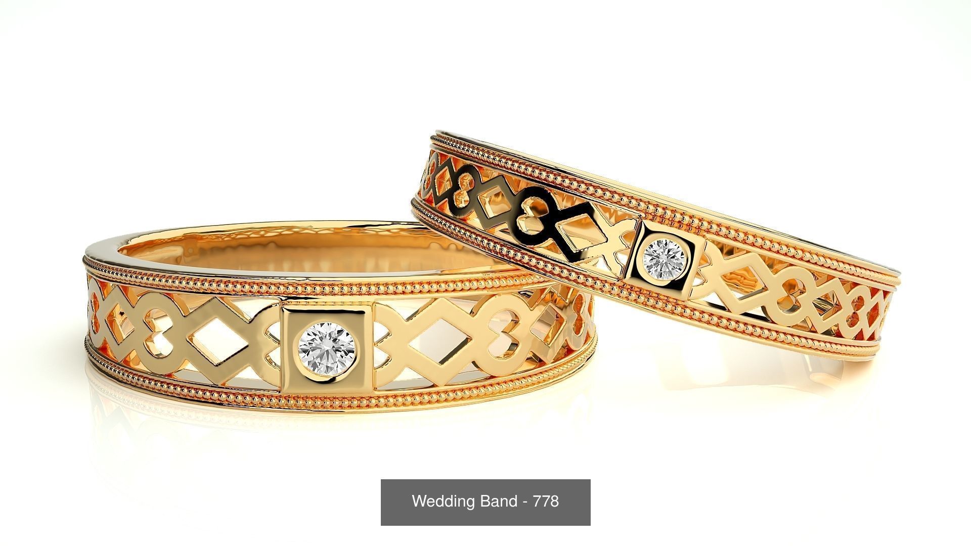 700 Wedding Band 3D Model Collection_132