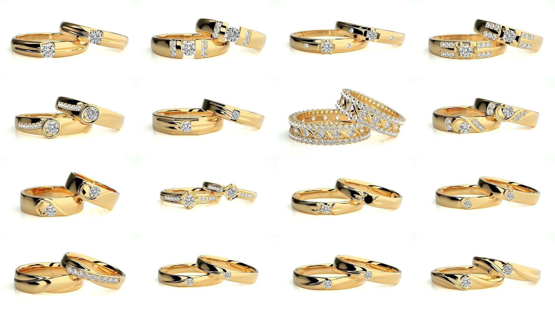 700 Wedding Band 3D Model Collection_89