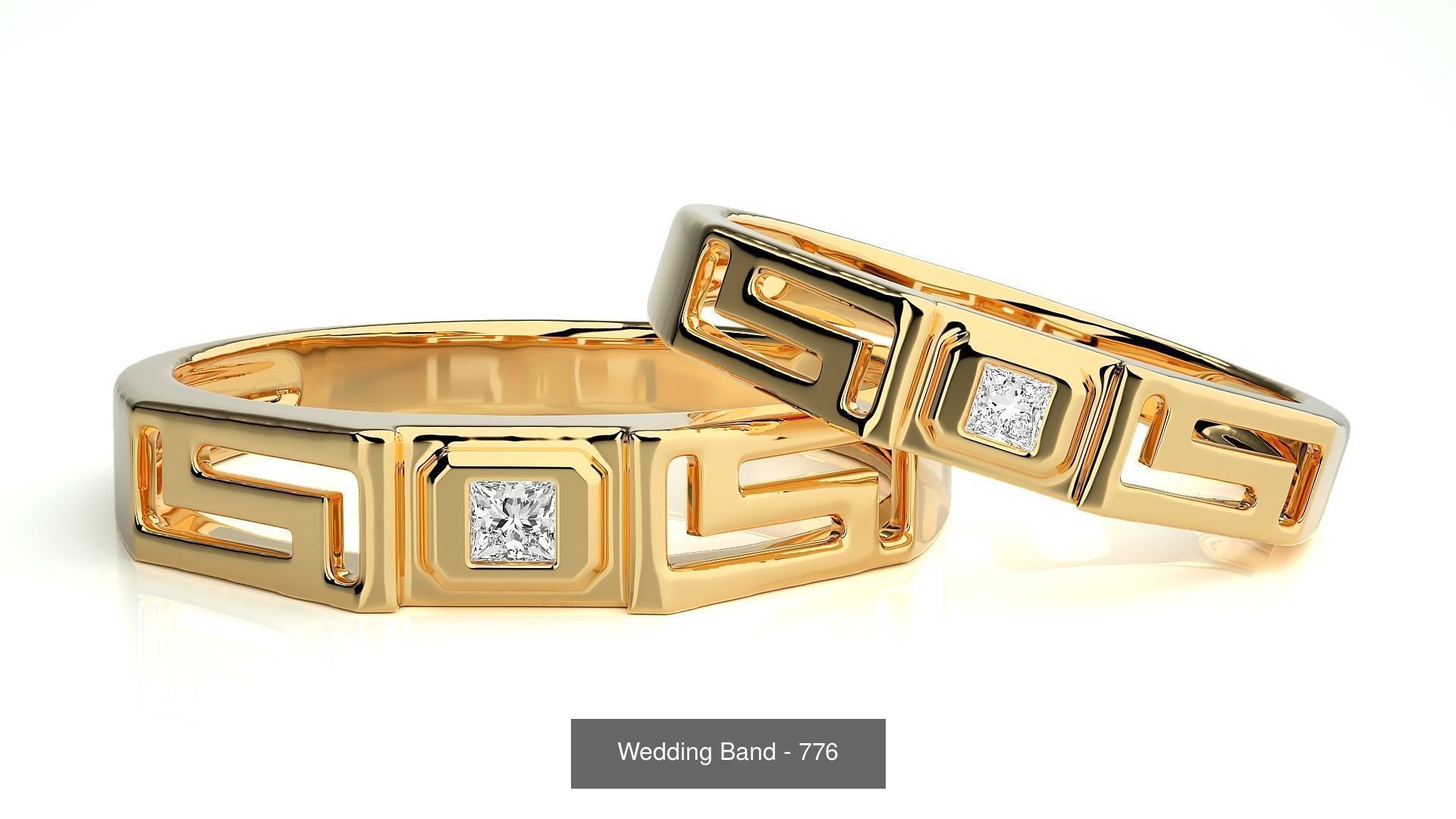 700 Wedding Band 3D Model Collection_129