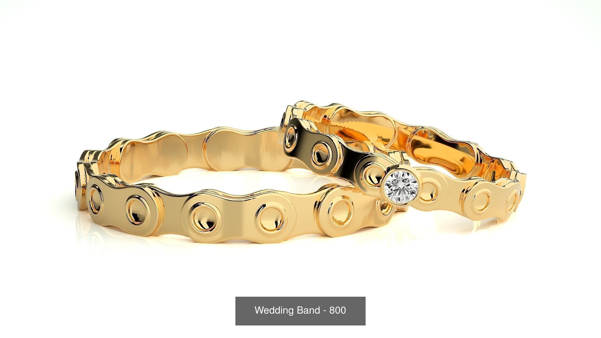 700 Wedding Band 3D Model Collection_154