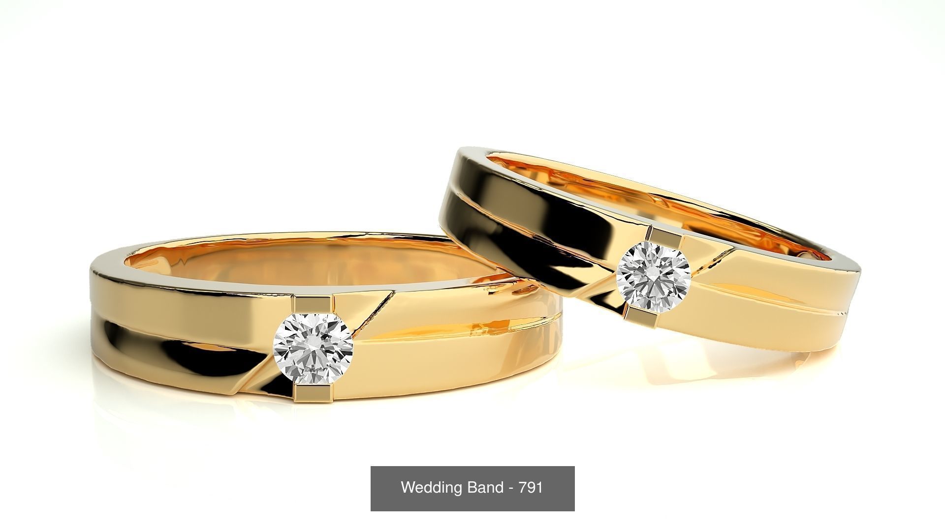 700 Wedding Band 3D Model Collection_145