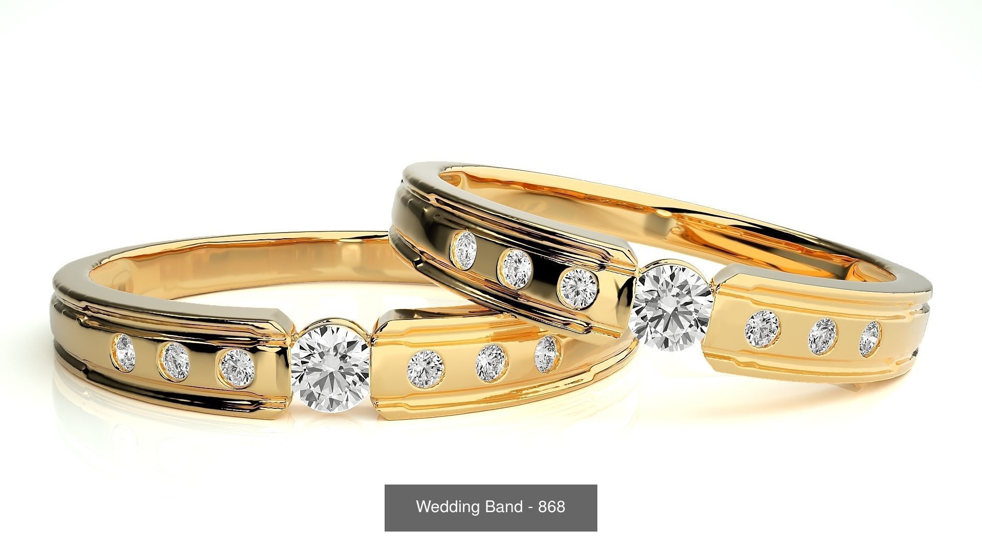 700 Wedding Band 3D Model Collection_196