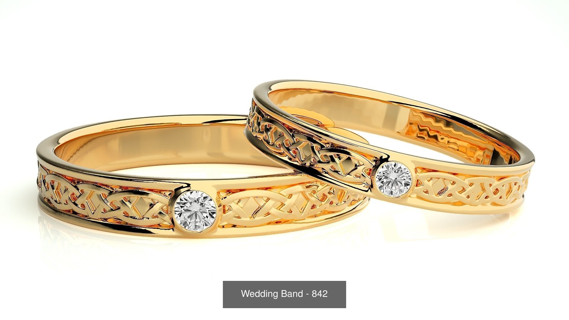 700 Wedding Band 3D Model Collection_170