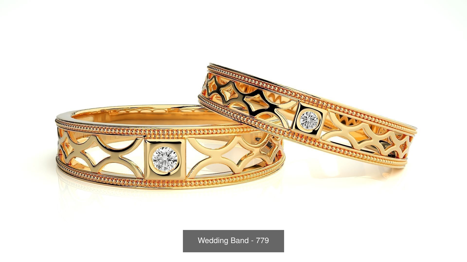 700 Wedding Band 3D Model Collection_133