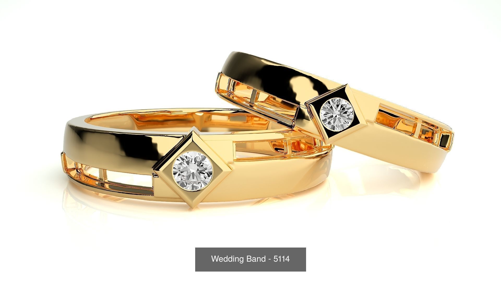 700 Wedding Band 3D Model Collection_207