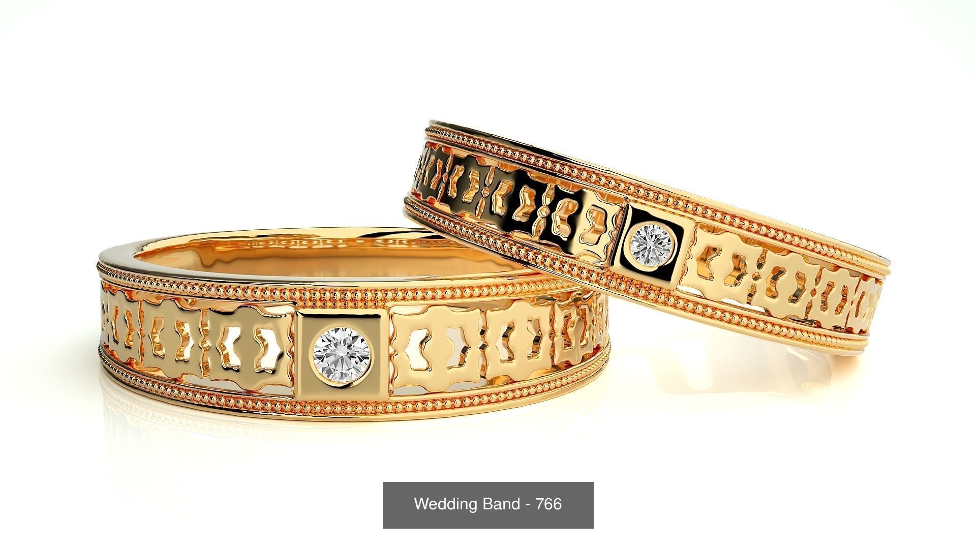 700 Wedding Band 3D Model Collection_99