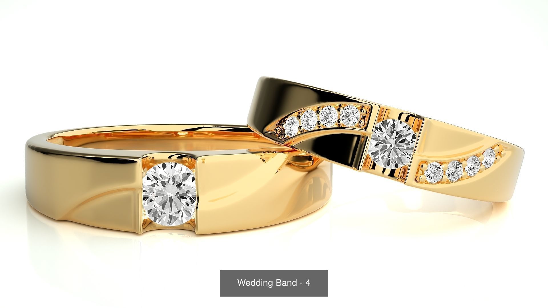 700 Wedding Band 3D Model Collection_42