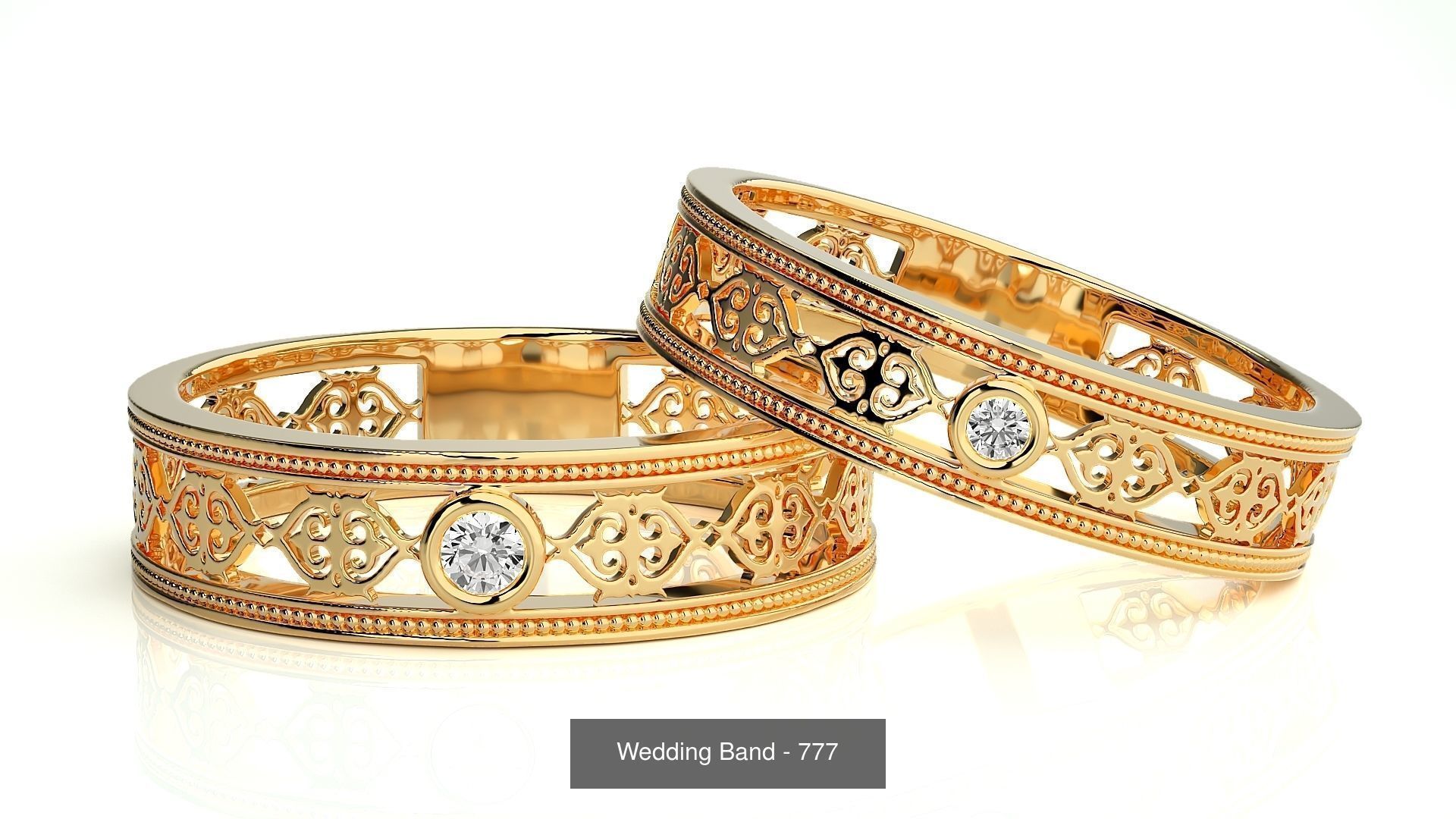 700 Wedding Band 3D Model Collection_131