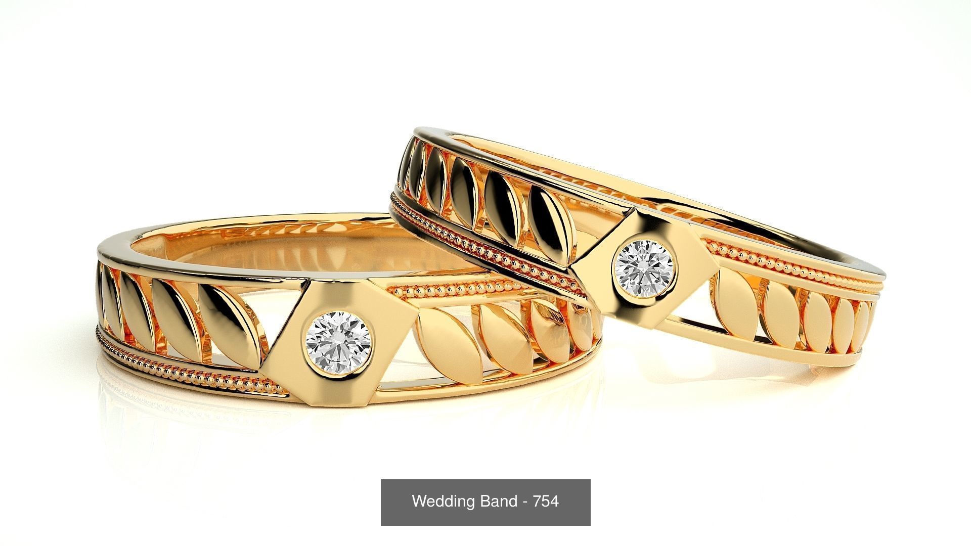 700 Wedding Band 3D Model Collection_66