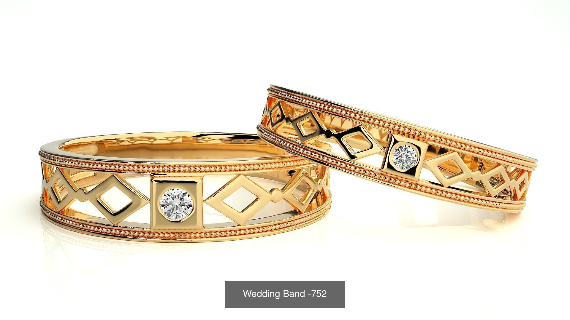 700 Wedding Band 3D Model Collection_60