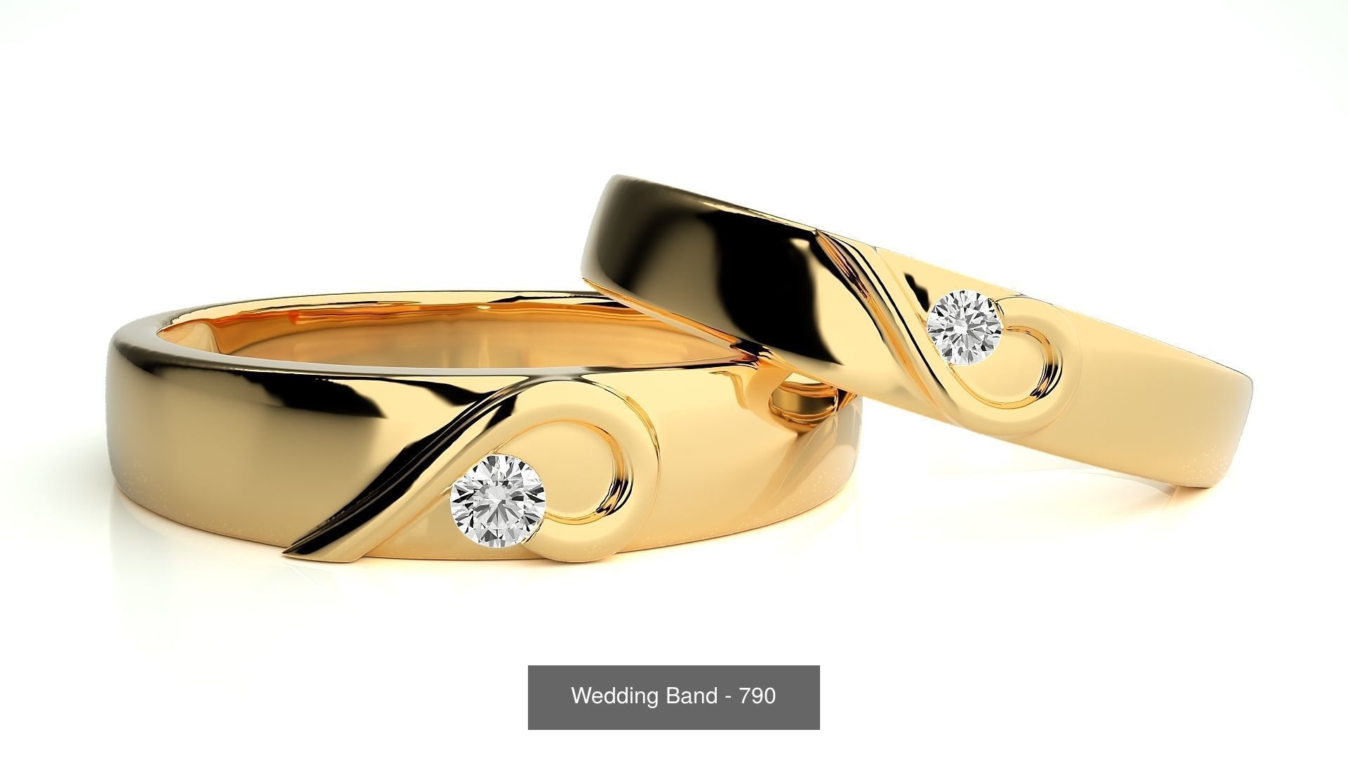 700 Wedding Band 3D Model Collection_144