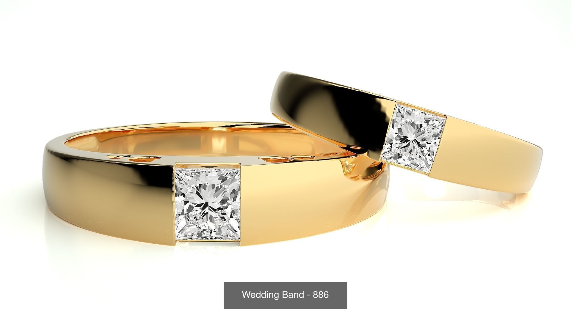 700 Wedding Band 3D Model Collection_221