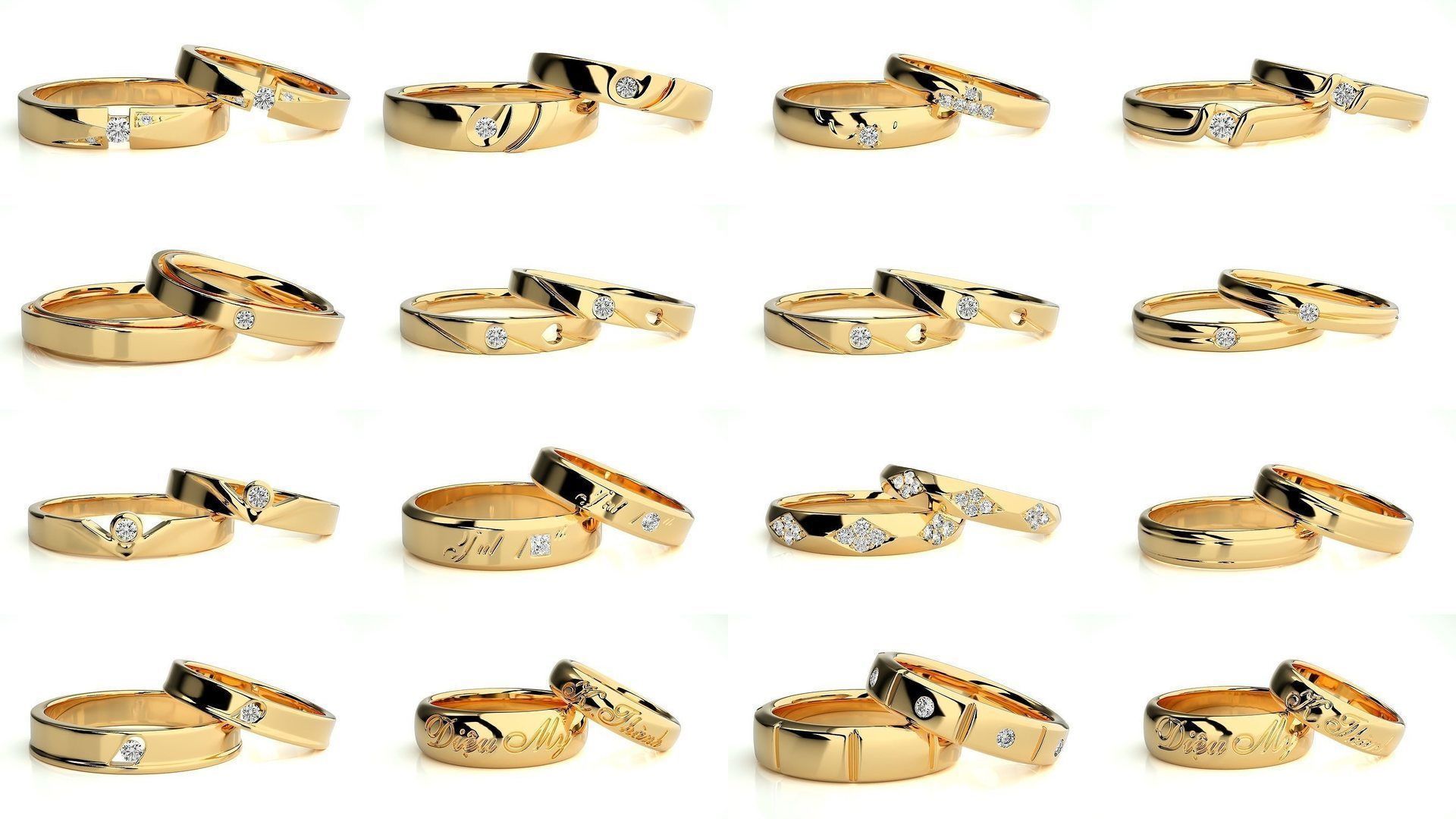 700 Wedding Band 3D Model Collection_41