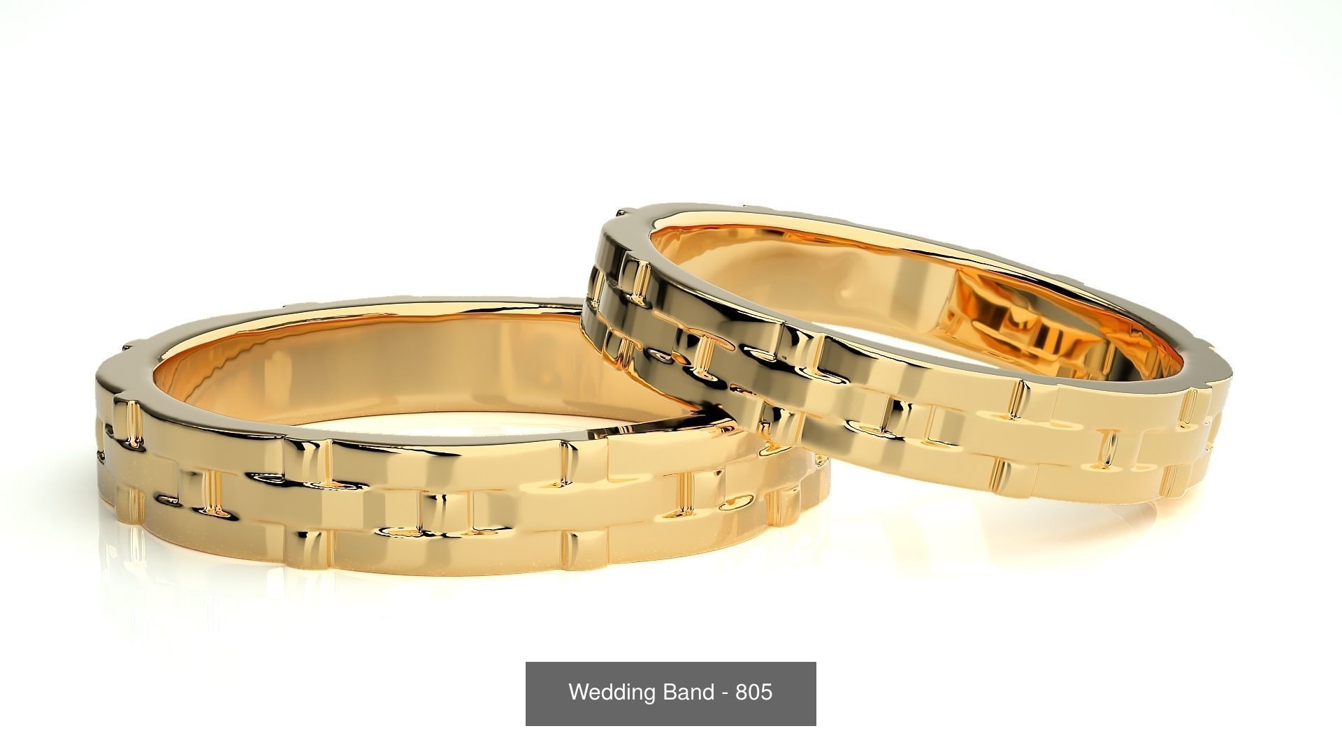 700 Wedding Band 3D Model Collection_159