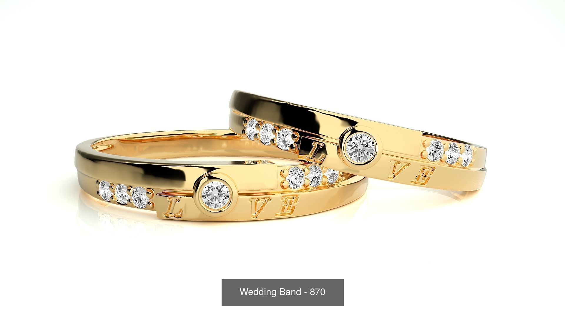 700 Wedding Band 3D Model Collection_197