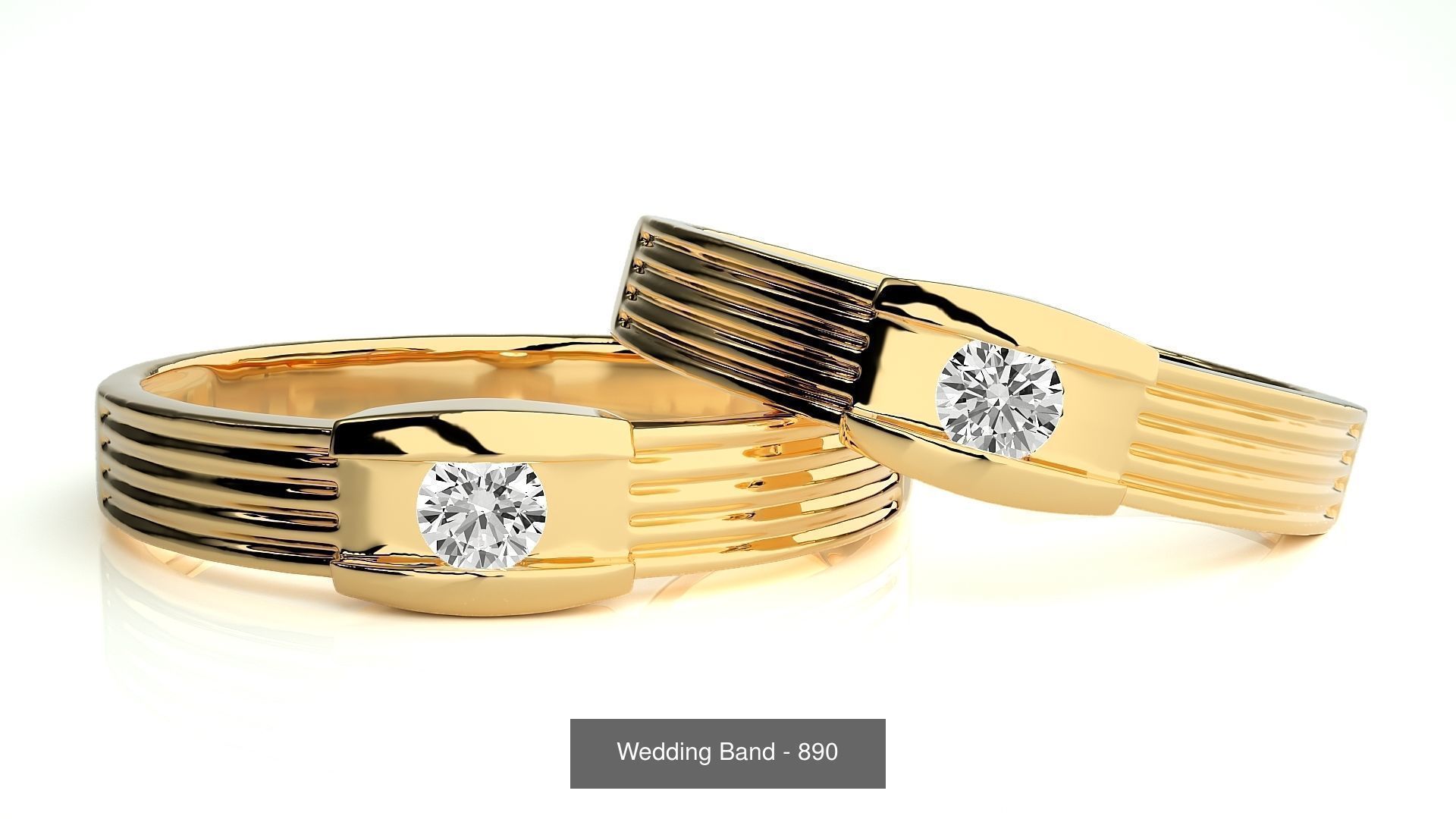 700 Wedding Band 3D Model Collection_225