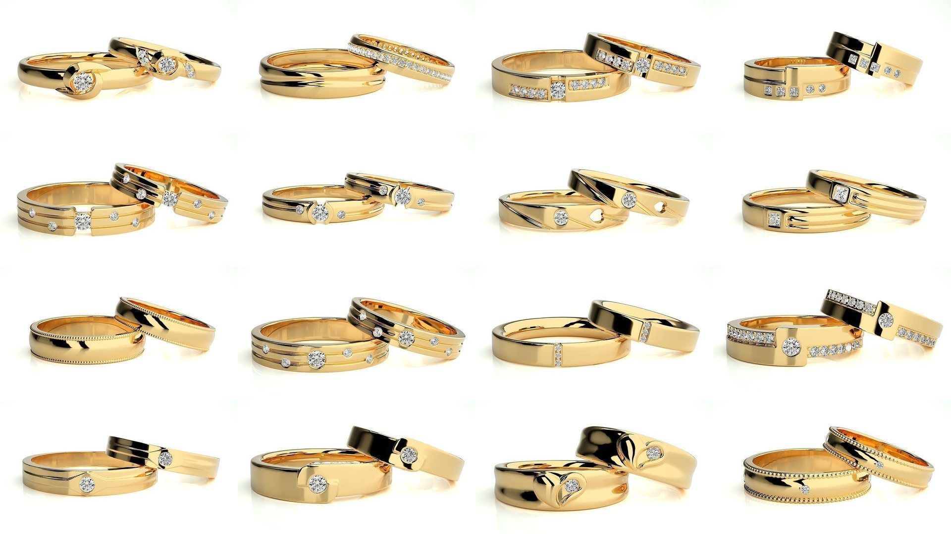 700 Wedding Band 3D Model Collection_47