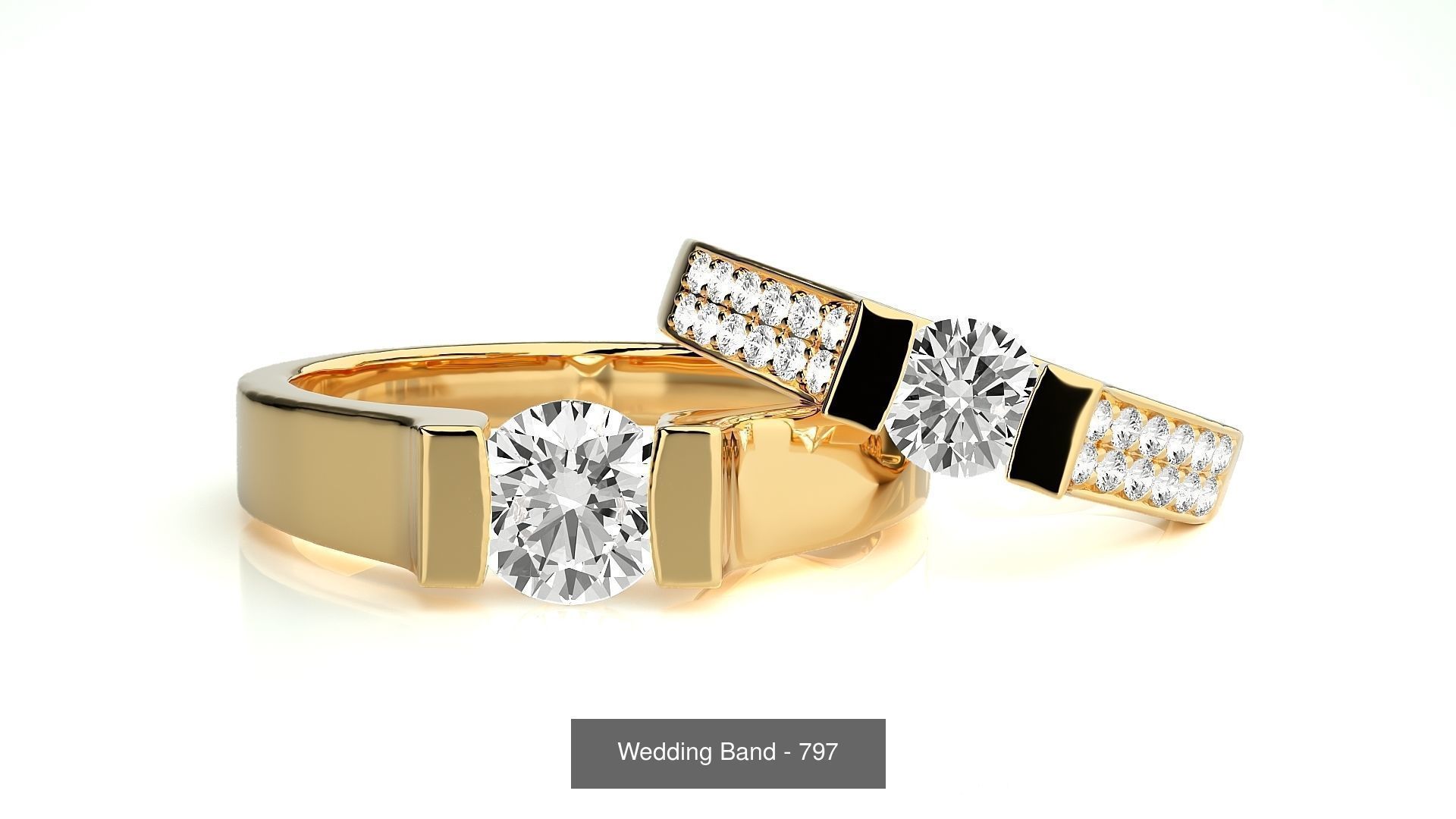 700 Wedding Band 3D Model Collection_151