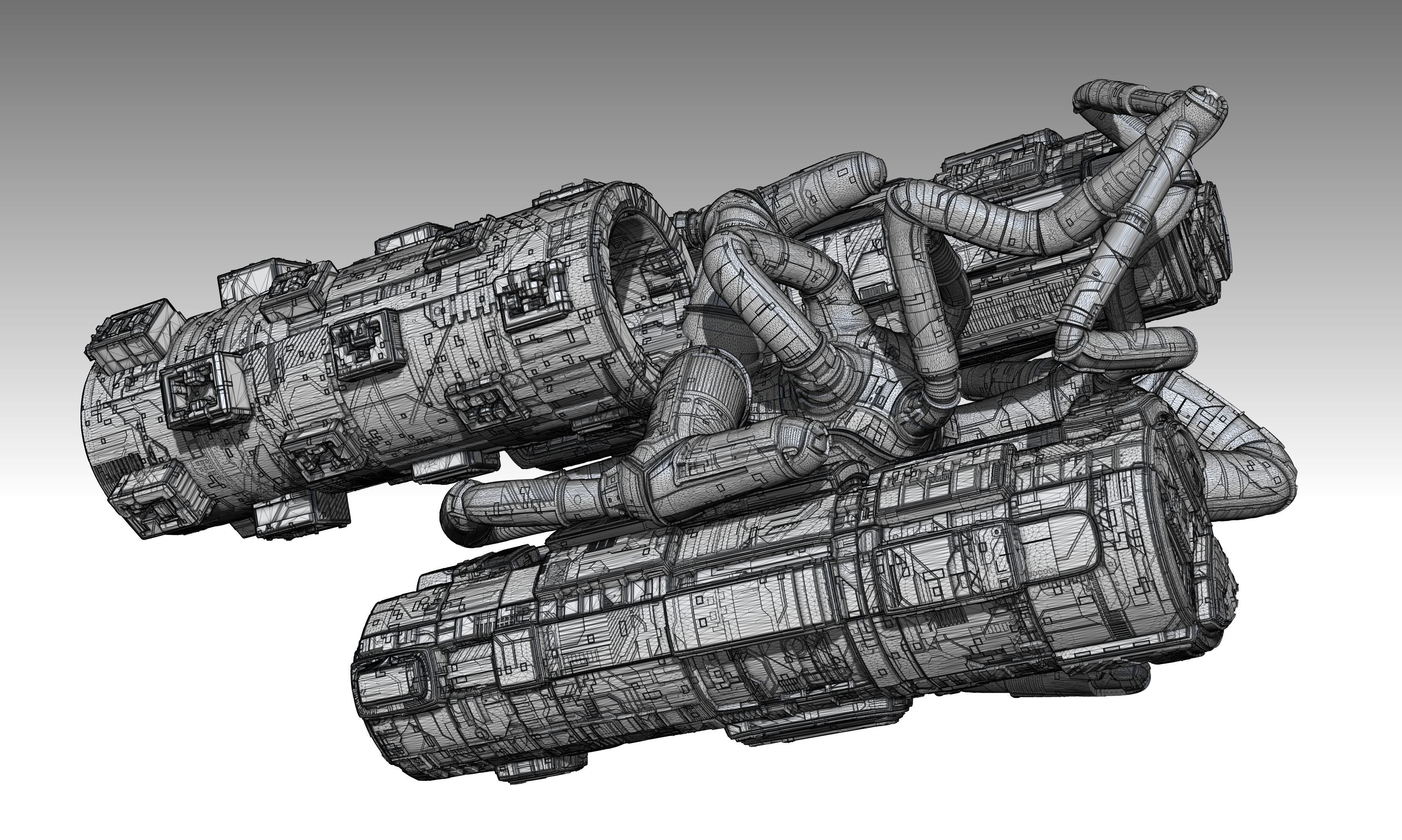 space equipment node 00156 3D model_9