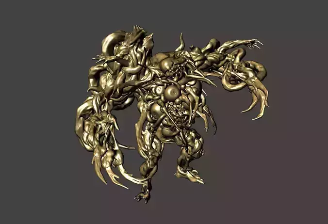 WILLIAM BIRKIN G STAGE 4 RESIDENT EVIL 2 REMAKE- HI-POLY STL  3D print model