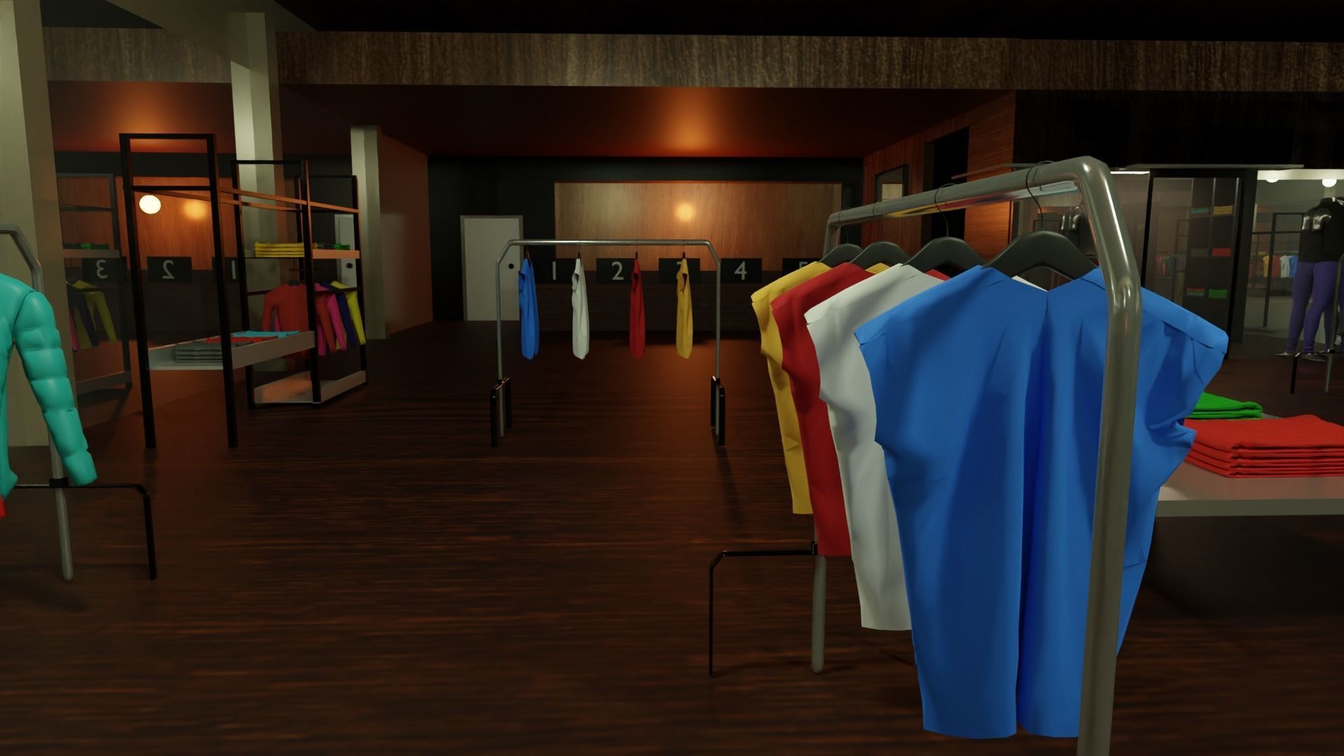 Clothing Store interior 3D model_5