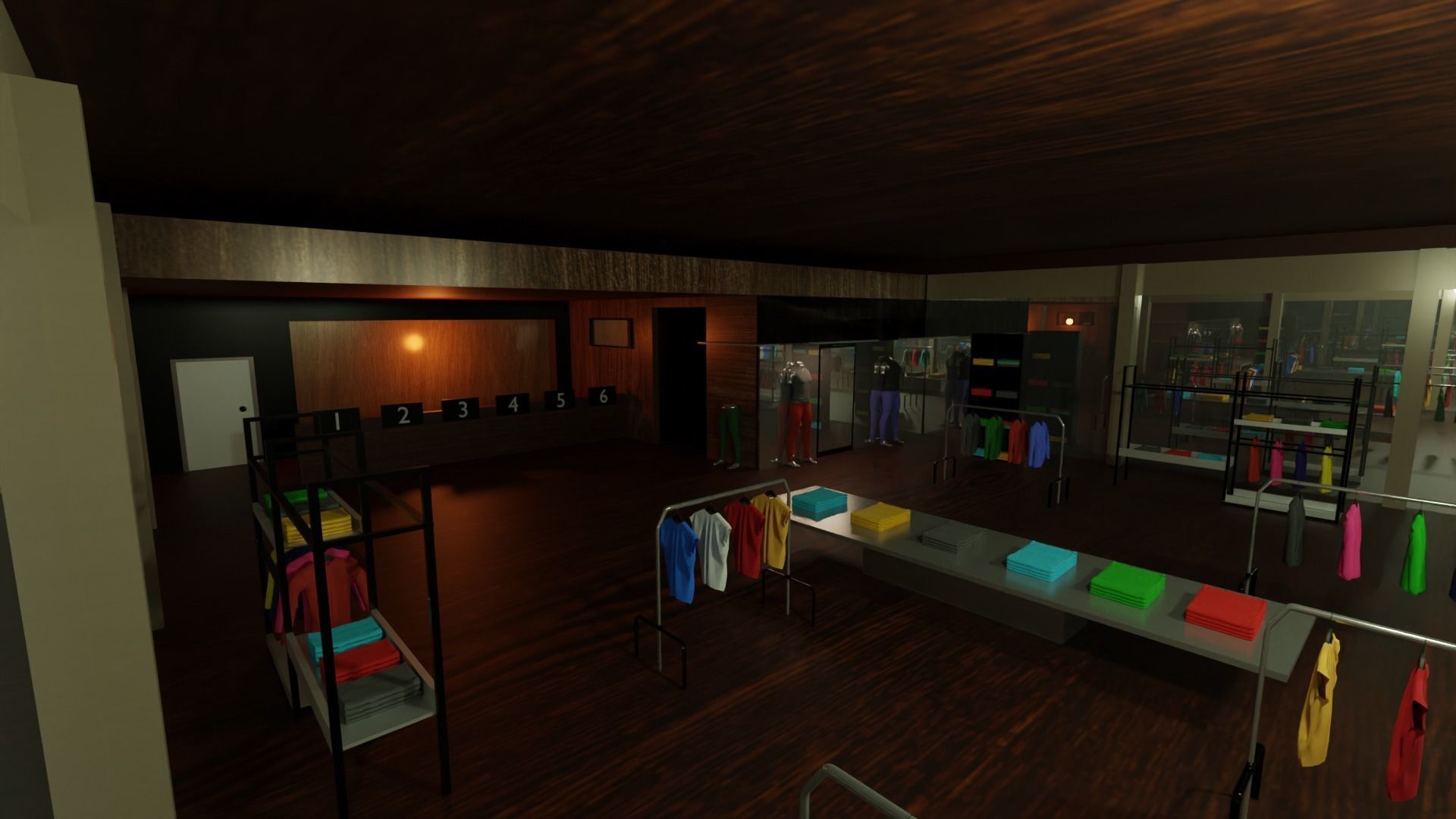 Clothing Store interior 3D model_2