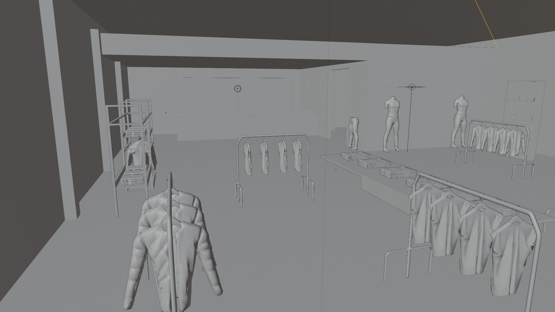 Clothing Store interior 3D model_7
