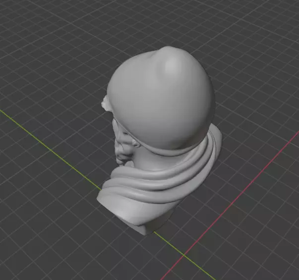 Euclid bust 3D print model_23