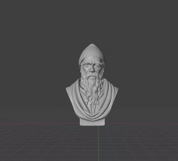 Euclid bust 3D print model_0
