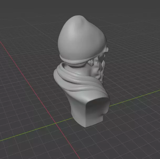 Euclid bust 3D print model_20