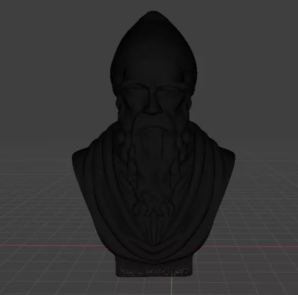 Euclid bust 3D print model_14