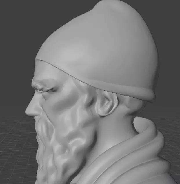 Euclid bust 3D print model_12