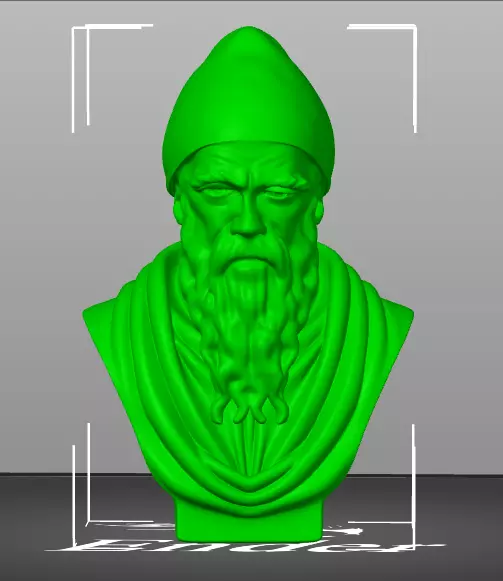 Euclid bust 3D print model_15