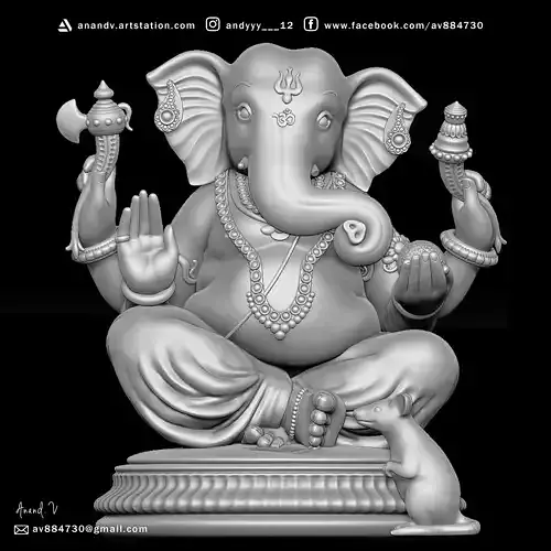  Lord Ganesha 3D printing model 3D print model