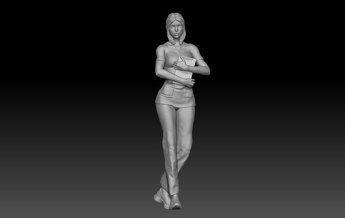 NURSE GIRL 2 3D print model