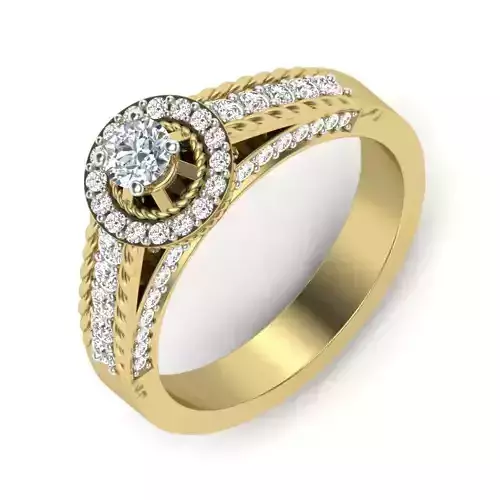 Cathedral women engagement wedding ring 3dm render detail 