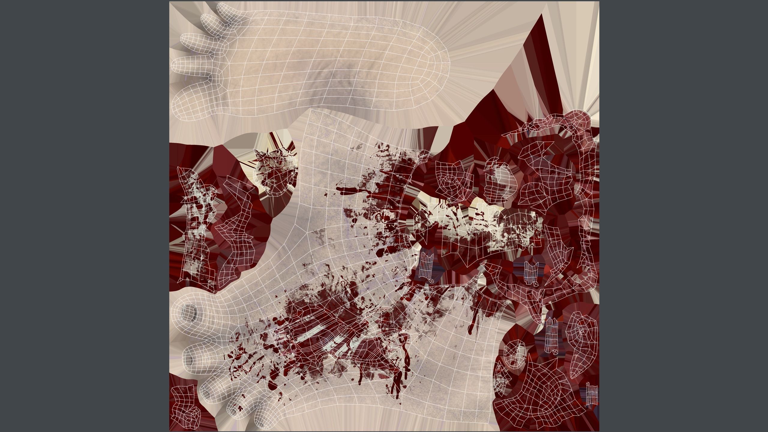 Severed Foot Low-poly 3D model_10