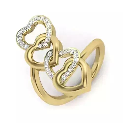 cocktail women wedding engagement ring 3dm render detail 3D print model