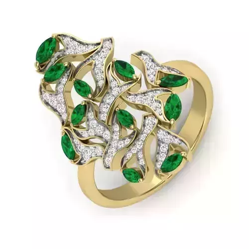 cocktail women wedding engagement ring 3dm render detail